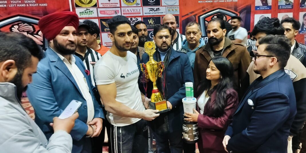 Satish Sharma reaffirms government’s commitment in promoting sports Distributes prizes to winners of J&K Arm Wrestling Championship 2024