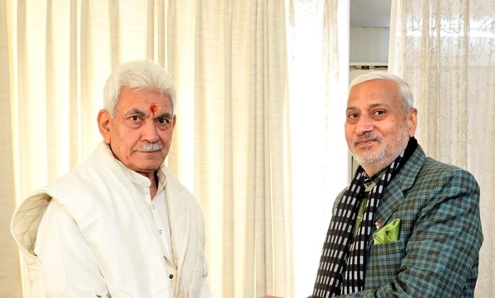 Prominent Delegations Meet Lieutenant Governor Manoj Sinha