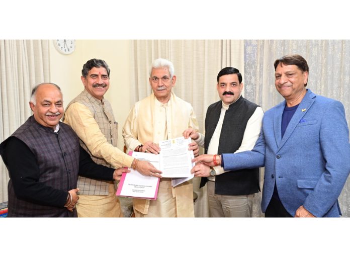 A Delegation from Reasi Calls on Lieutenant Governor