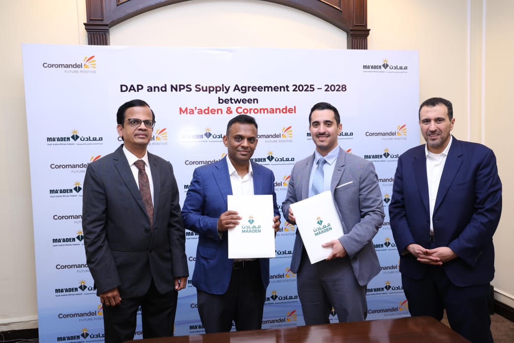 Coromandel International and Saudi Mining Company Ma’adenSign MoU to Partner for Phosphatic Fertilisers