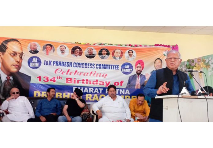 JKPCC Chief Tariq Hameed Karra Urges Citizens to Defend Constitutional Values