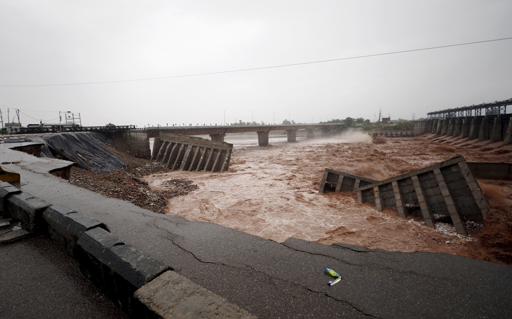 Heavy rains across Jammu; two killed in house collapse, major roads closed