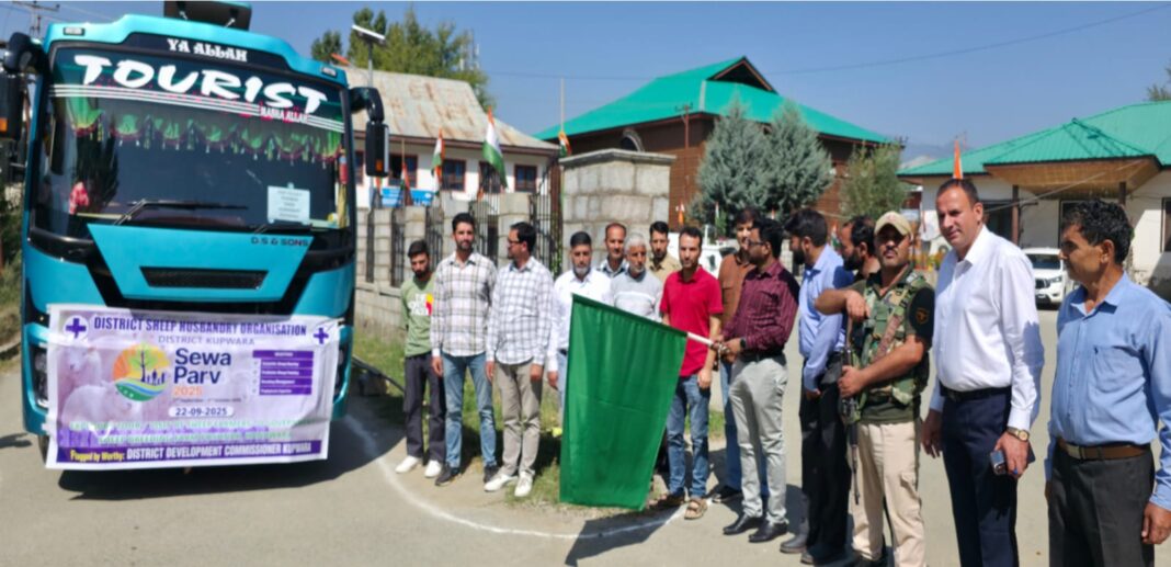 DC Kupwara flags off beneficiaries for sheep breeding training