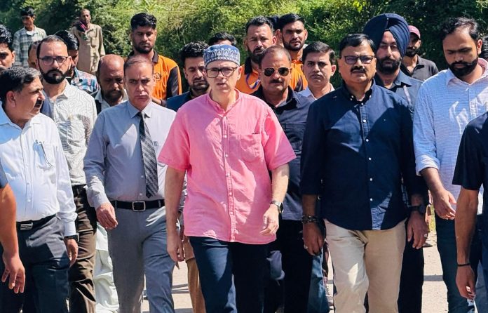 Flood affected areas in Jammu and Kashmir