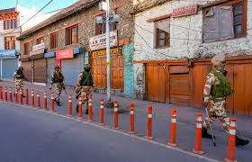 Curfew imposed in Leh, Ladakh due to unrest.