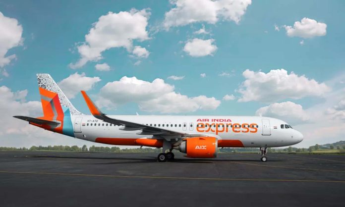 Air India Express flight landing at Kochi airport