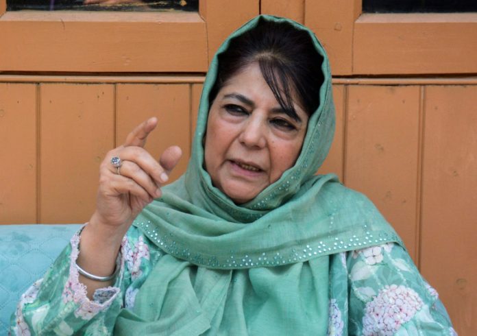 Mehbooba Mufti criticizes National Conference in Srinagar