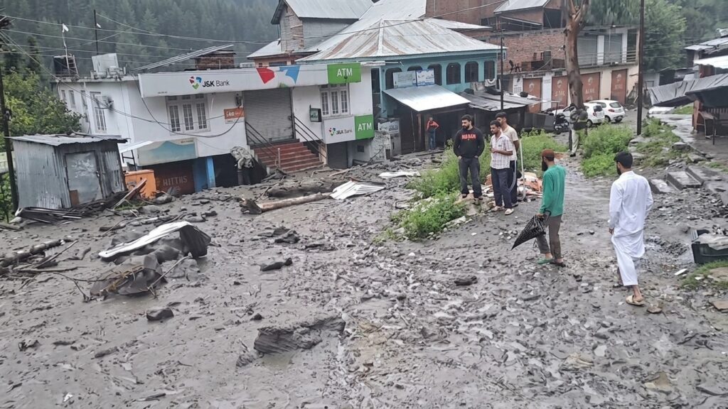 cloudburst damage in Kishtwar Chatroo area